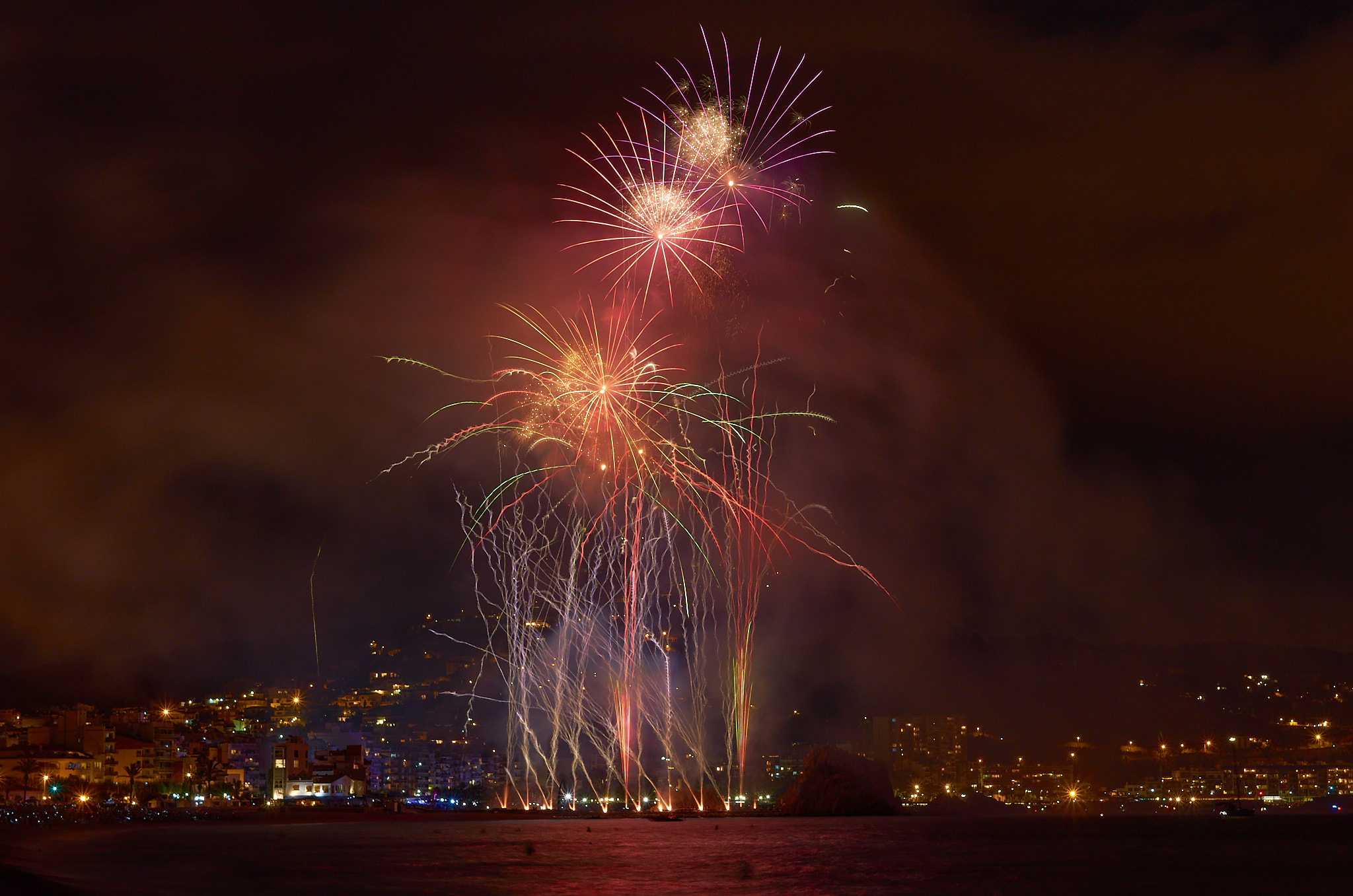 Fotografia focs artificials de Blanes